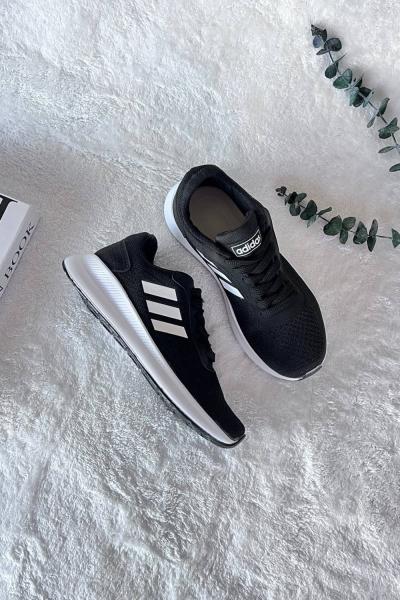 MOCE Run Şerit Detaylı Spor Gunluk Ayakkabı Siyah